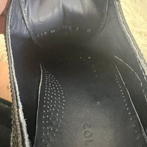 Cole Haan 'Colton' Wingtip Oxfords Derby Black Size 10.5 M Mens Leather Shoes - Picture 7 of 12